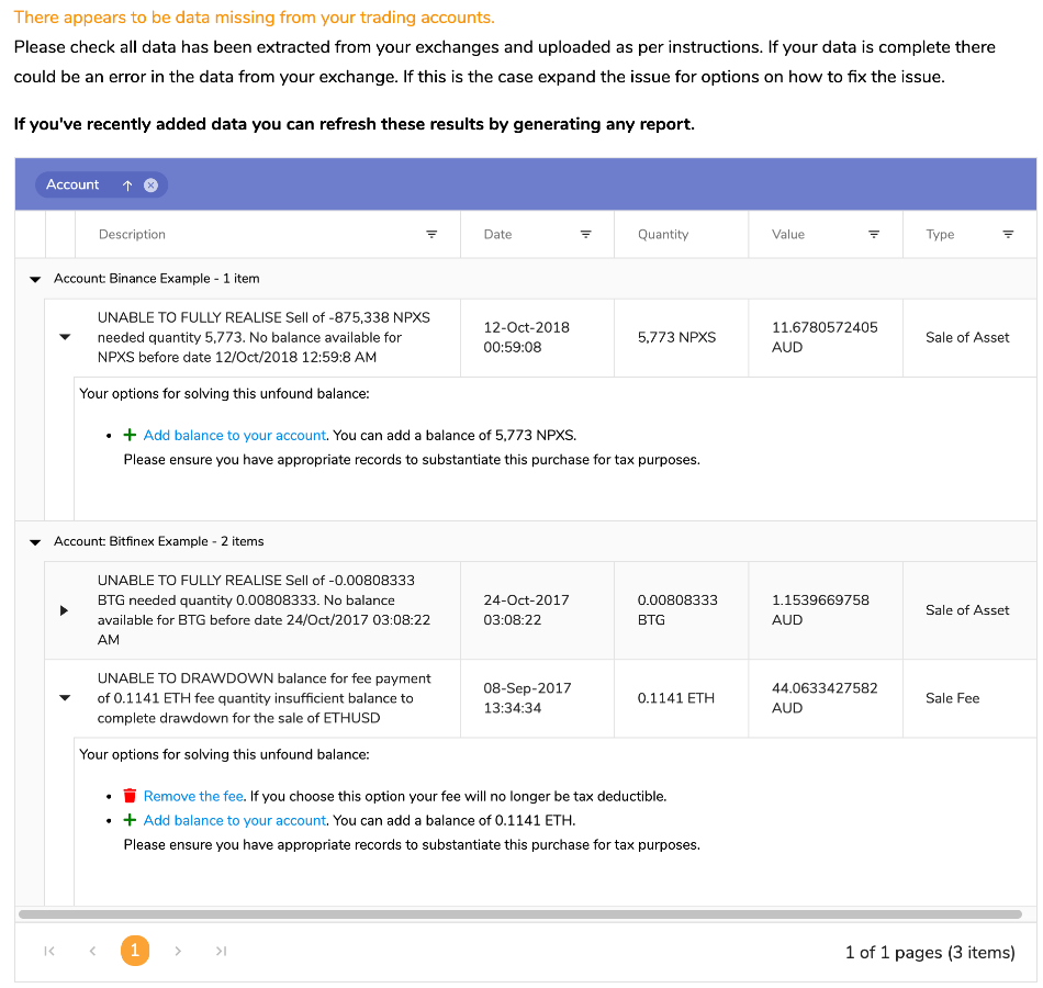 Unfound balances on CHAINOMETRY web site